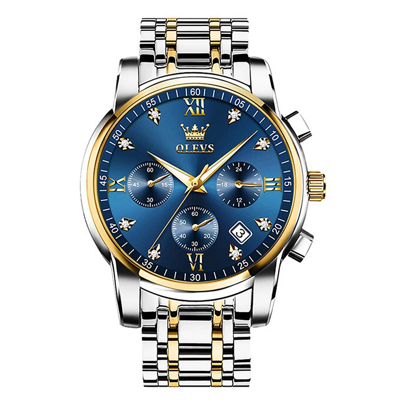 Picture of Inspired by Superlative Understated -Craftsmanship and Trendy -OLEVS 2889 Quartz Stainless Steel Strap Watch For Men- Progressively Better