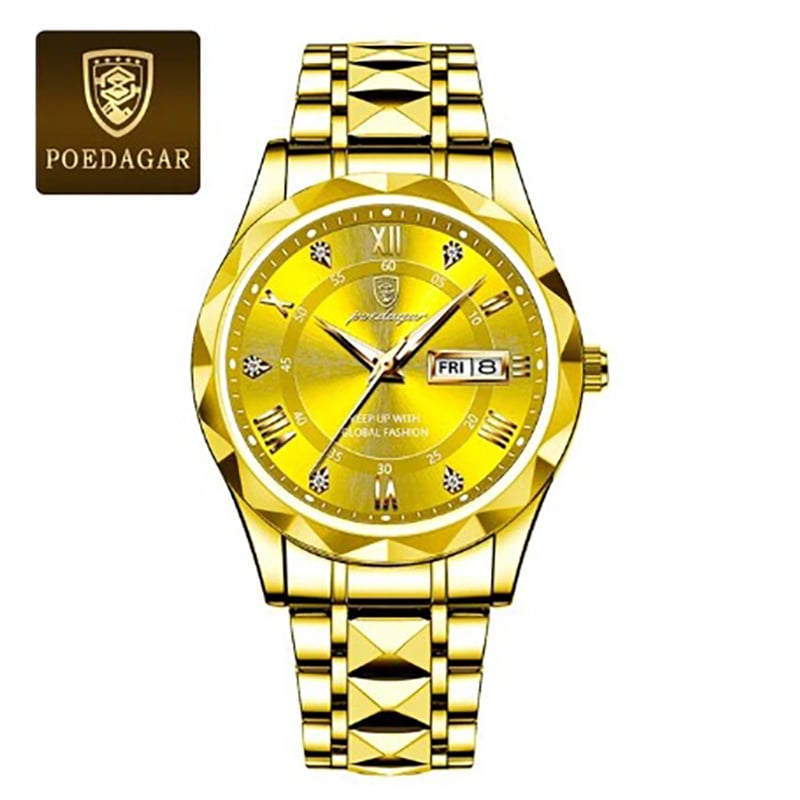 Picture of Inspired by Podedagar - Men's Luxury Brand Watch, Waterproof, Luminous, Week Date, Stainless Steel, Quartz