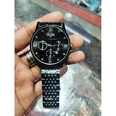 Picture of Inspired by OLi-VS Luxury Men's Watch Stainless Steel Strap Quartz Watch Casual Chronograph Luminous Waterproof Watch for Men - 2868