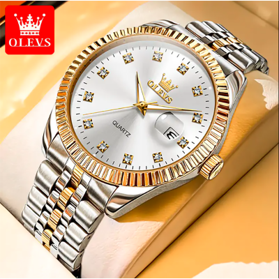 Picture of Inspired by olevs 5526 Luxury Diamond Quartz Watch for Men