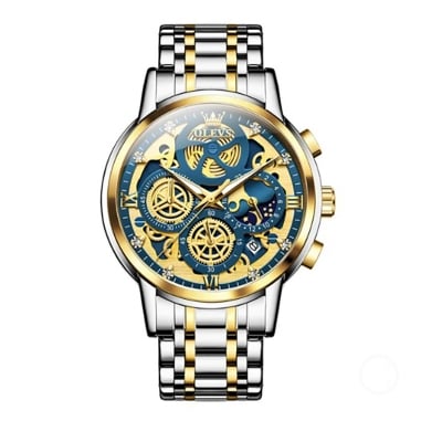 Picture of Inspired by olevs 9947 Top Luxury Brand Chronograph Stainless Steel Wristwatch For Men - Watch