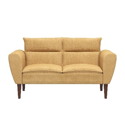 Picture of Regal Wooden Double Sofa-SDC-3106-3-1-20 (Fabric-2179)