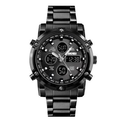 Picture of SKMEI 1389 Japan Movement Mens Luxury Wrist Watch - Watch - Appealing to a modern audience - In line with current fashion trends -Blue