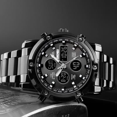 Picture of SKMEI 1389 Japan Movement Mens Luxury Wrist Watch - Watch - Appealing to a modern audience - In line with current fashion trends -Blue
