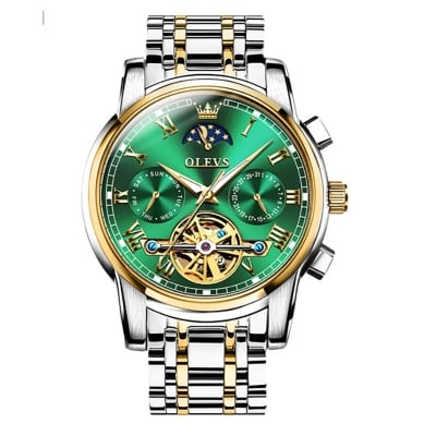 Picture of OLi-VS Fashion Mechanical Watch for Man Wateproof Stainless Steel luxury Business Luminous Automatic Watches Men - 9910 -Silver