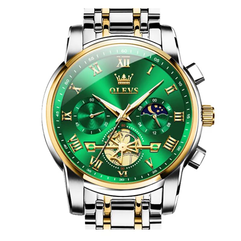 Picture of OLi-VS Fashion Mechanical Watch for Man Wateproof Stainless Steel luxury Business Luminous Automatic Watches Men - 9910 -Silver
