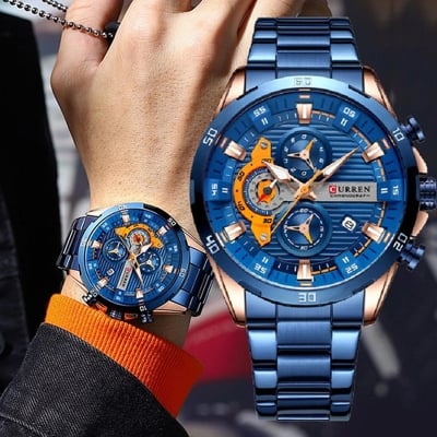 Picture of CURREN Wristwatch Stainless Steel Chonograph Watch for Male
