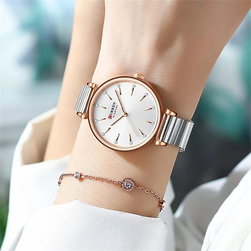 Picture of Cur-ren 9081 Stainless Steel Analog Watch For Women Silver