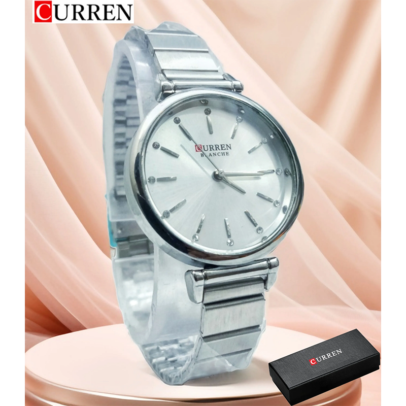 Picture of Inspired by curren Wrist Watch For Ladies High Quality Waterproof Stainless Steel Stylish Party Watch -Multicolor