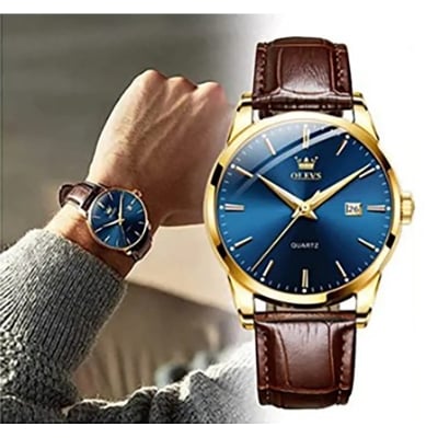Picture of Inspired by LEATHER bELT  Fashion rr Leather Waterproof Analog Quartz Watch For Men - Watch For Men - Watch For Men