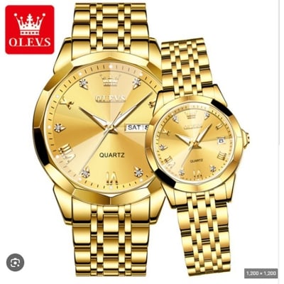 Picture of Inspired by 9931 couple set luxury fashion waterproof stainless steel imported quartz movement wrist-watch for couple