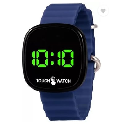 Picture of Ultra Black Square Touch Digital Watch - For Boys & Girls D-69 Ultra LED Touch Screen For Kids LED