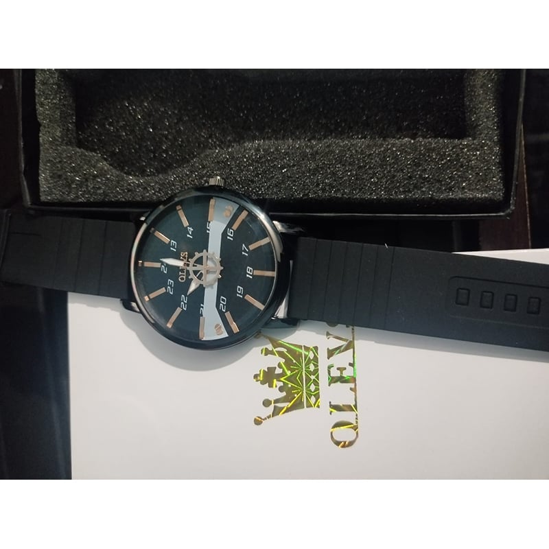 Picture of Oli-vs new luxury fashion leather belt wrist-watche for men only Halping hends BD -Black