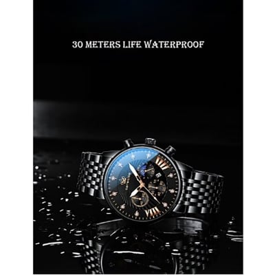 Picture of Inspired by DGSenpi Men's Fashion Watch Luminous Ultra-Thin Quartz Watch Diamond Inlaid Wrist Watch Waterproof