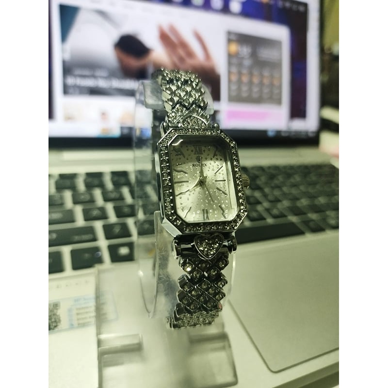 Picture of Inspired by Ro-lex- update Ro-lex Bracelet Set Square Full Sky Star Full Diamond Women's Watch