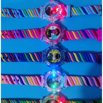 Picture of Cute Watch for Kids Boys Girls Fashion Luminous Children's Quartz Watch Cartoon Pattern Silicone Casual Baby Clock Kids Watch
