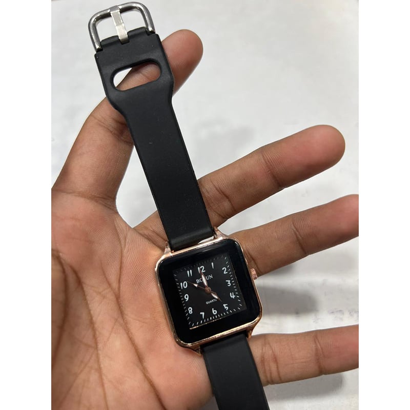Picture of New bln Watch 6127 Fashion Square Men's Quartz Watches TPU Band Waterproof Women's Watch Outdoor Leisure Sports Wristwatch