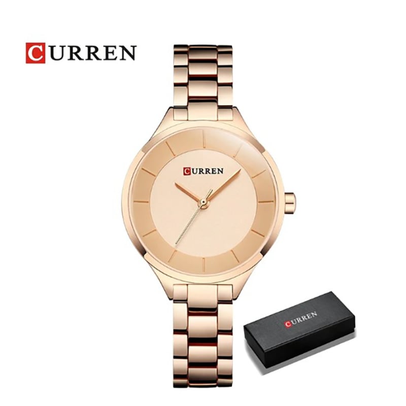 Picture of CURREN 9015 WATCH WOMEN WATCHES STAINLESS STEEL LADIES WOMEN'S WATCH WOMEN 2018 LUXURY GOLD COLOR FASHION
