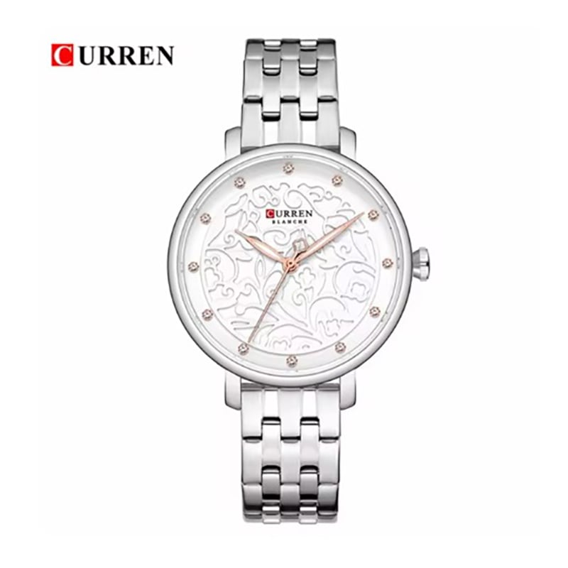 Picture of Inspired by CN 9046 Silver/golden Stainless Steel Analog Watch For Women. Watch/Ladies Watch/Wristwatch.
