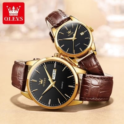Picture of Inspired by olevd  2872G Chronograph Leather Belt Watch | Unboxing 2021 | Luxury Watch Reviews