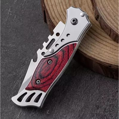 Picture of Outdoor pocket fol--ding k--nife, self-de-fense survival k---nife, self-defe-nse sur-vival k---nife, multi-fu-nctional -hard -Multicolor