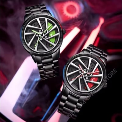 Picture of Inspired by SKI 1990 Creative Design Rotation Dial Watch for Men