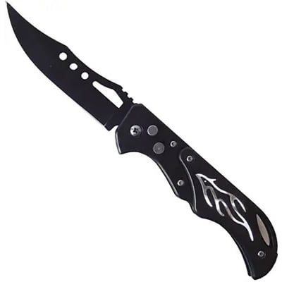 Picture of Nil mas Quick Release Pi ston Pocket K  nife and Lock Key -Black