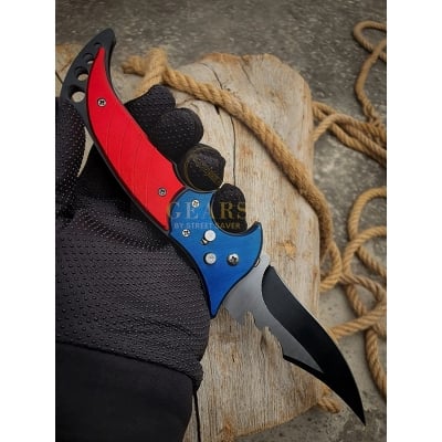 Picture of Professional Knife For kitchen Cheff Knife with White Handle Stainless Steel -Multicolor
