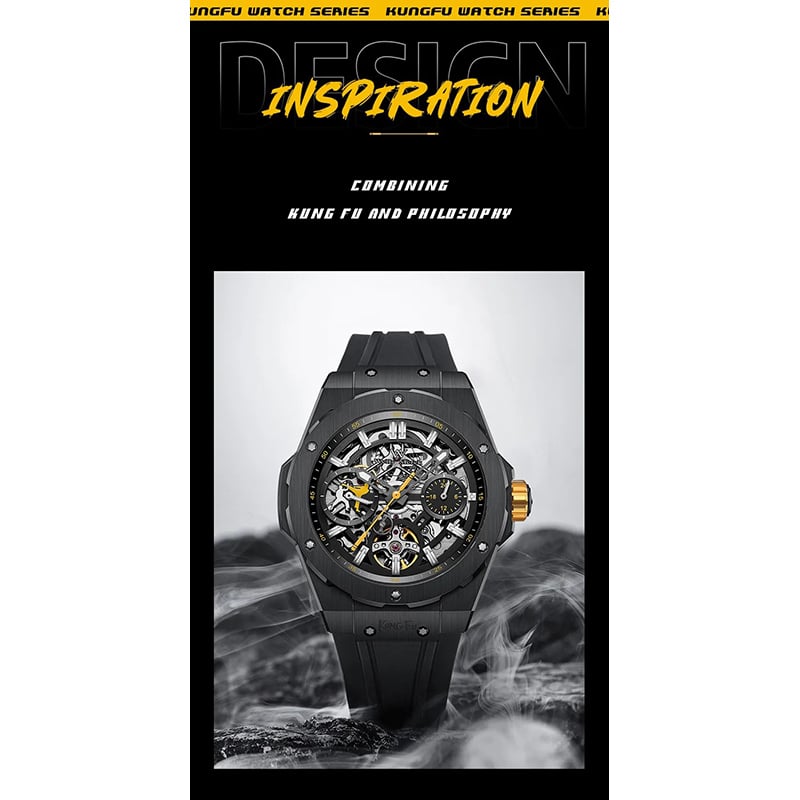 Picture of Inspried bye Welly Merck Watches Man Stainless Steel Waterproof Diver Kung Fu Collaboration Series Limited Edition Watch