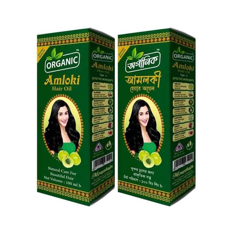 Picture of Organic Amloki Hair Oil – Advanced Natural Formula for Scalp Nourishment, Strengthening Roots & Promoting Healthy Hair Growth | 100 ml Pack