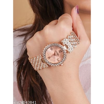 Picture of Inspried bye Watch with Stainless Steel Strap & Matching Bracelet - Ideal Gift for Her -Rose Gold