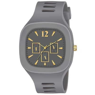 Picture of GREATZONE Silicone Square Dial Analogue Miller Watch | Sports Watch Men Watches Boys Watches Wrist Watches for Men or Boys
