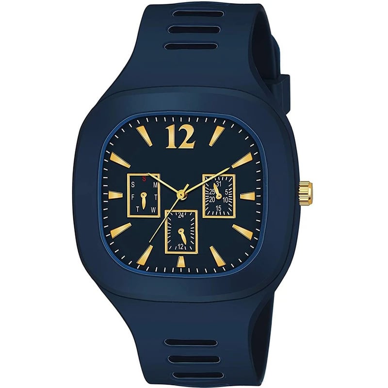 Picture of GREATZONE Silicone Square Dial Analogue Miller Watch | Sports Watch Men Watches Boys Watches Wrist Watches for Men or Boys
