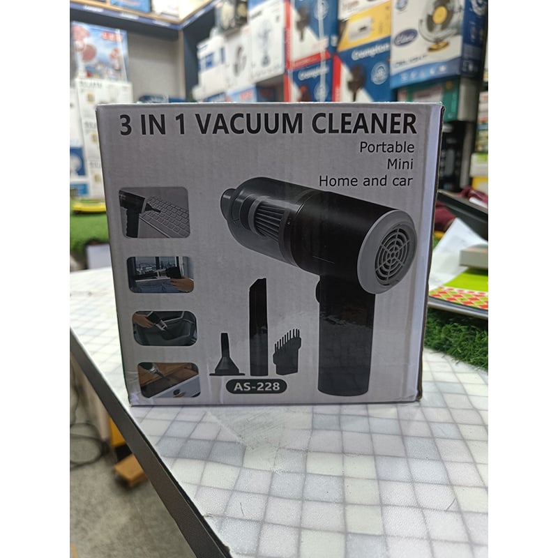 Picture of 3-in-1 Portable Vacuum Cleaner: Duster, Blower & Air Pump for Home & Car