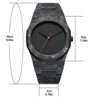 Picture of Arabic Aura New Stylish Watch for Men And Boys Men -Black 