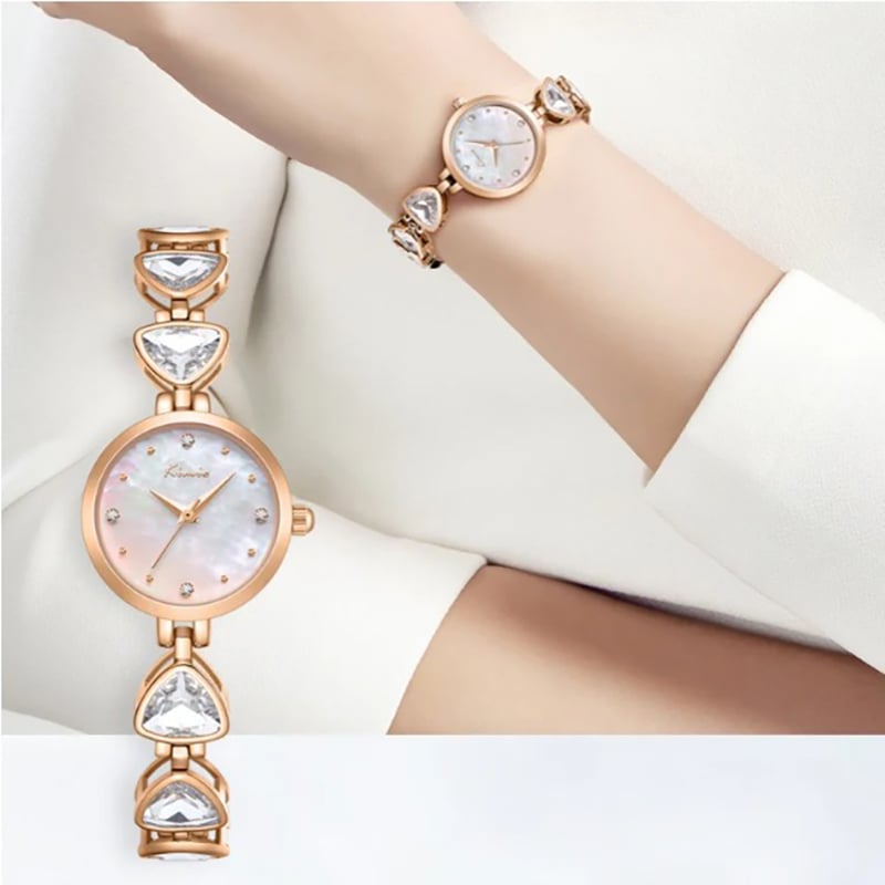Picture of BESTKANG Watches for Women Watches Vintage Women's Dress Watchsquare Gold Watches for Women Bracelet Quartz Watch -Rose Gold