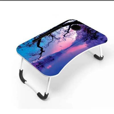 Picture of Computer Laptop Desk Small Foldable Multi-Function Bed Desk Simple Dormitory Lazy Table Bed with Laptop Table - Code 18