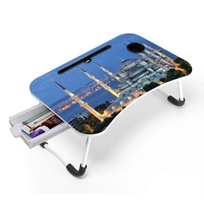 Picture of Portable Foldable Home Laptop/Notebook Stand Desk/Table for Study - Code 22 With Drawer