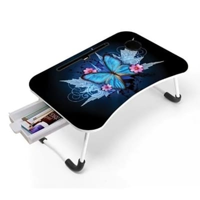 Picture of Portable Foldable Home Laptop/Notebook Stand Desk/Table for Study Code 14 - Code 20 with Drawer