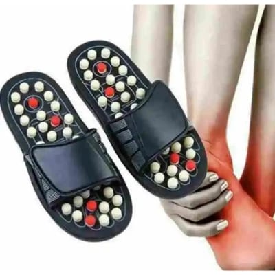 Picture of Acupuncture Massage Slippers Shoe Foot Massagers - Black