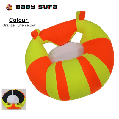 Picture of Children'S Support Seat Cute Baby Sofa Chair for Sitting, Comfortable Plush Infant Seat With Stuffing Inside for 4-11 Months Baby - Pink