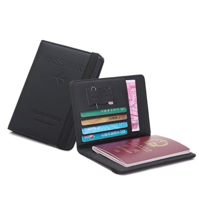 Picture of Airelle Digital Goods Multi-Function Credit Card Holder Leather Document Package Passporrt Holder Passporrt Bag Wallet Travel Cover - Passport Cover