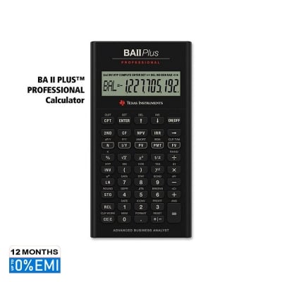 Picture of BA II Plus Professional Advanced Financial Calculator., Black