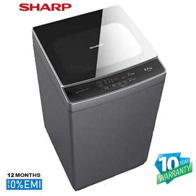 Picture of SHARP ES-X858, FULL AUTO WASHING MACHINE, 8kg., Dark Grey