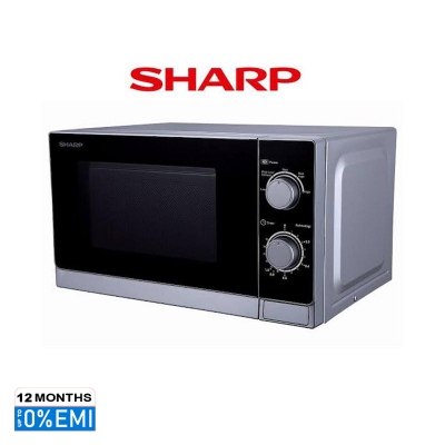 Picture of SHARP, R-20AO(S)V, MICROWAVE OVEN, 20L., Black-Silver.