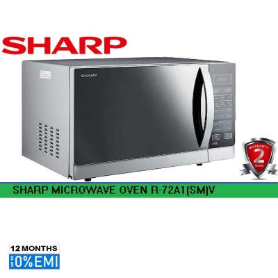 Picture of Sharp 25L Microwave Oven with Grill, R-72A1(SM)V, Silver