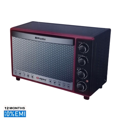 Picture of Miyako MT-836RC -  36 Liters Electric Oven with Roast Basket, Black&Red