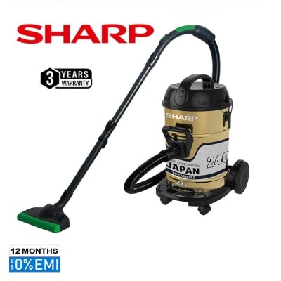 Picture of SHARP Drum Type Bagless Vacuum Cleaner with Blower, EC-CA2422 (2400W, 22L), Gold