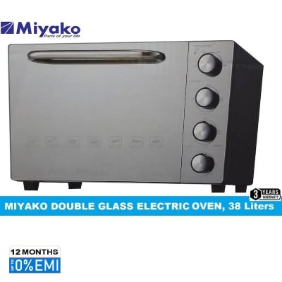 Picture of Miyako MT 38DBL RCL Double Glass Electric Oven - 38 Liters, Black