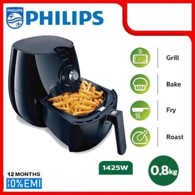Picture of Philips Viva Collection Air Fryer HD9220, (800 gram, Black)., Black